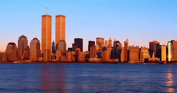 WTC twin towers banner