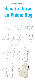 Used mostly in anime, but has fallen mostly out of favor by now. How To Draw An Anime Dog How To Draw Easy