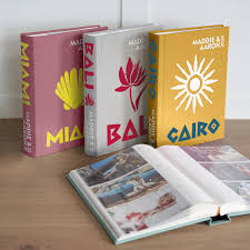 Personalized Travel Photo Album for 300 4x6 Photos Custom Holiday Memory  Book Vacation Photo Keepsake Slip-in Scrapbook Made in Europe