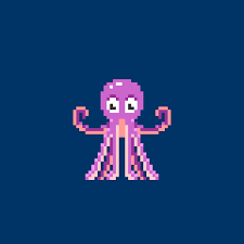 Octopus Animated Pixel Art Gif Pixel Art Art Cute Octopus
