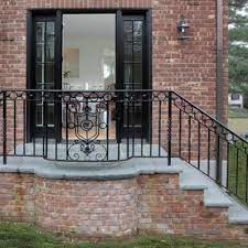 I bought it for a short 3 step stairs that goes from the entry of my split level to the living room as i got tired of everyone trying to grab the wall. Wrought Iron Railings Porch Ideas Photos Houzz