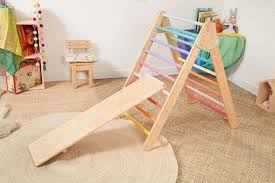Interactive Handmade Wooden Climbing Toys Hello Wonderful Toddler Climbing Kids Furniture Bookshelves Kids