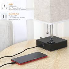 Get great deals on usb bedside lamp lamps. Lifeholder Usb Lamp Table Lamp With Warm White Led Bulb Bedside Nightstand Lamp Built In Dual Usb Port A Power Outlet Usb Lamp Black Base Floor Lamp Lamp