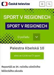 Tv program čt sport nabízí aktuální přehled sportovních pořadů stanice čt sport. Zaznam Z Kbelske 10 Na Ct Sport A Tv Kbely Palestra Kbelska 10