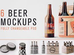 Changeable Beer Bundle Mockups Bottle Mockup Mockup Beer