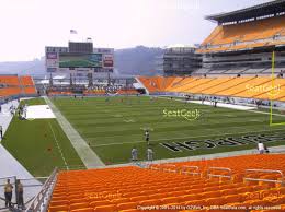 heinz field seating chart rows section 120 seat views