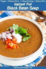 Black Bean Soup From Dried Beans No Soak Instant Pot Black Bean Soup Recipe From Dried Beans Recipe Clean Eating Recipes Around The Web Bean Soup Recipes Black Bean Soup Soup Recipes