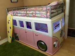 Pink Volkswagen Van Bed Kid Beds Kid Room Decor Kids Room