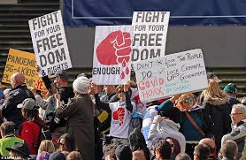 Hundreds of protesters, some carrying placards, met. Protest Archives Melbourne Activist Legal Support