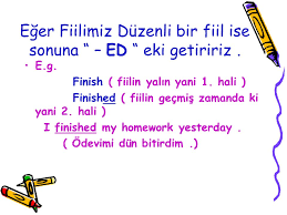 Past Simple Tense Gecmis Zaman Usage We Use The Simple Past Tense To Talk About Something Which Started And Finished In The Past Ppt Download