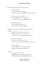 Https Www Stcloudstate Edu Writeplace Files Documents Grammar Punctuation Affect Vs Effect Pdf