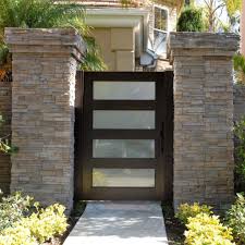 This iron and wood gate is just for it. Wood House Wood Modern Gate Design Novocom Top