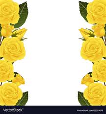 Il clipart aiuterà a creare design di inviti per feste. Yellow Rose Flower Frame Border Isolated On White Background Vector Illustration Download A Free Preview Or High Quality Adobe Illustrator Ai Eps 12 Maggio