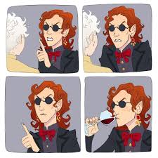 Look Guys I Just Thought The Jamie Lee Curtis Meme Had Big Nanny Ashtoreth Energy Sdfhjsh But At This Point Im Just Shitpo Good Omens Book Marvel Memes Photo