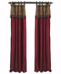 Luxury Curtain Panel Red Chenille And Leopard Print Style 7 Karlye Luxury Curtains Curtains Panel Curtains