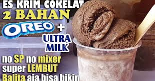 Cara buat es krim ini merupakan cara dengan metode kimia yaitu penurunan suhu dengan memanfaatkan garam dan es batu. Es Krim Cokelat 2 Bahan