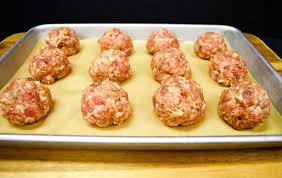 Arrange the meatballs on the prepared baking sheet. Italian Sausage Meatballs Cook2eatwell