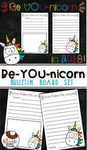 Unicorn Bulletin Board Set Great For New Years Back To School Or Any Ti Math Activities Elementary Elementary Science Activities Winter Classroom Activities