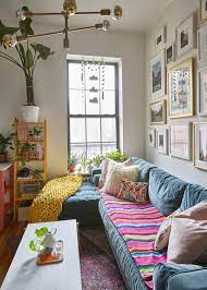 A 600 Square Foot Brooklyn Apartment Is Full Of Mood Boosting Colors And Great Ideas Apartment Living Room Home Decor Apartment Living