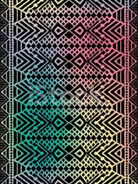 Aztec tribal mexican seamless pattern with watercolor succulents. Aztec Tribal Mexican Pattern Vektor Bilder