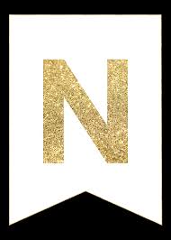 Print the letters you need to make your own custom banner. Gold Free Printable Banner Letters Paper Trail Design