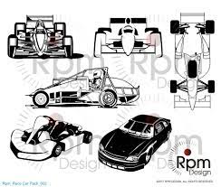 Race Car Svg Racing Svg Indy Sprint Car Go Kart Stock Etsy