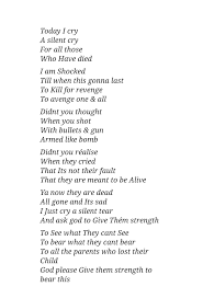 Indiawithpakistan Poem Today I Cry For Something Which Happened Today In Peshawar When They Cry Poems Crying