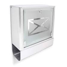 Maybe you would like to learn more about one of these? Relaxdays Stainless Steel Letter Post Box With Newspaper Holder And Frosted Glass Door 35 X 40 X 14 Cm Silver Buy Online In Angola At Angola Desertcart Com Productid 19116999
