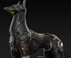 The Robotic Dog Mohammad Hossein Attaran On Artstation At Https Www Artstation Com Artwork N50gl5 Robot Animal Robots Concept Robot Concept Art