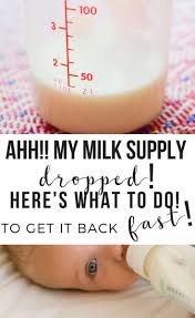 • introduce the bottle when baby is between 4 and 6 weeks old. Exactly What To Do If Your Milk Supply Drops To Pump It Back Up Fast Milk Supply Decrease Milk Supply Milk Supply Decreasing