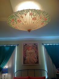 Paper Ceiling Light Covers Paper Parasol To Cover Boring Ceiling Light Urban Bedroom 736 X 985 Lig Ceiling Light Covers Ceiling Lights Paper Parasol