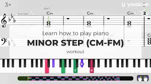 How to play f#m (f sharp minor) chord on the piano or keyboard a simple online video lesson on i would recommend moving the hand further into the keyboard for f# minor chord. Learn How To Play Minor Step Cm Fm On Piano Yousician