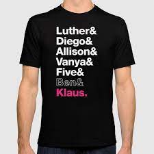 Actress kathryn hahn feels like she'd be lying about being conano'brien's friend. The Umbrella Academy Character List T Shirt By Vikingelf Society6