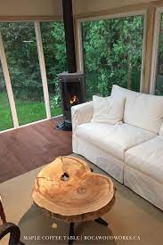 Fantastic Round Maple Coffee Table With Unique Remarkable Design Custom Coffee Table Harvest Table Live Edge Furniture