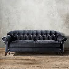 Both Luxurious Inviting The Arhaus Preston 87 Tufted Upholstered Sofa In Vernon Smoke Offers Comfort A Bit Of Shine Han Mobilya Koltuklar Ev Dekorasyonu