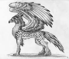 Guardavin Gryphon Creature Art Mythical Birds Creature Drawings