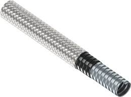 Guaina SVT in acciaio zincato ricoperta in PVC e treccia in ...