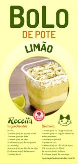 Receita De Bolo De Pote De Limao Passo A Passo Curso Gourmet Receitas Bolo De Pote Gourmet Receitas Interessantes