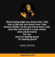 I choose to reflect the times and the situations in which i find myself. Nina Simone Quote Birds Flying High You Know How I Feel Sun In The