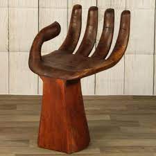 buddha chair hand shaped suar wood in 2020 wood hand chair decor