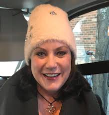 Windy as heck out here! My new hat. What do you think?