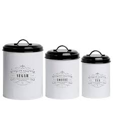 Check spelling or type a new query. Provence Farmhouse Kitchen Canister Set Of 3 Sugar Coffee Tea Baie Maison