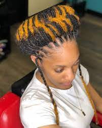 Loced Halo Braid For Tutorials And More Visit And Subscribe Youtube Com Illrastamarley Click The Link In My Bio Halo Braid Hair Styles Dreads Styles