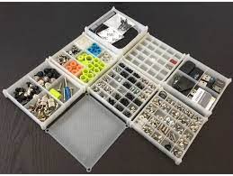 Stackable Bins Organizer Mini By Sartemch Thingiverse Stackable Bins 3d Printing Organizing Bins