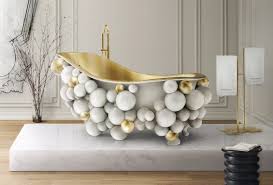 Free for commercial use no attribution required high quality images. Winter Inspiration Bathroom Design White And Golden Accents Archi Living Com