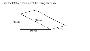 Surface area triangular prism =lateral area + 2base areas. Find The Total Surface Area Of This Triangular Prism 10 Points Available Pls Answer Thank Brainly In