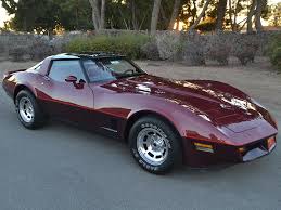 1981 Chevrolet Corvette With Rpo D84 Two Tone Paint Option In Autumn Red Dark Claret With A Dark Red Interior Chevrolet Corvette Corvette Bmw Classic Cars