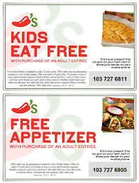 Kids Eat Free And More At Chilis Coupon Via The Coupons App Chilis Coupons Free Kids Meals Free Printable Coupons