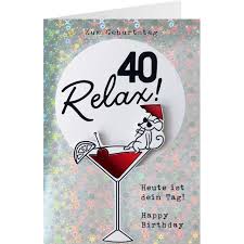 In der midlife crisis steckst, dich nach dem aufstehen schmerzhaft streckst und blickst in jeden neuen. Gruss Und Co Glanz Glitzer Karte 40 Geburtstag Cocktailglas Relax Sheepworld Online Shop Sheepworld Webshop Sheepworld Glitzerkarten Pigmento Kunst Design