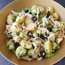 Salade De Pommes De Terre Poulet Et Citron Confit Audrey Cuisine Recette Salade Pomme Salade Pomme De Terre Salade